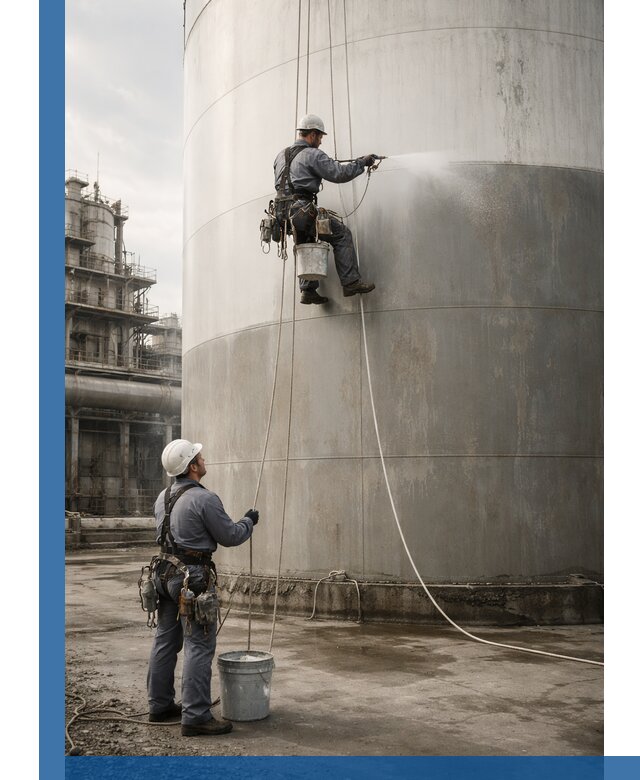 Покраска стальных резервуаров и емкостей в Астрахани профессионально