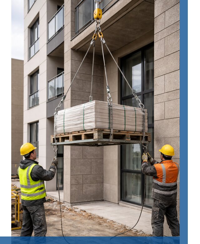 Подъем керамогранита на этаж в Астрахани от 3597 р. | ВЫСОТНИК-Стр