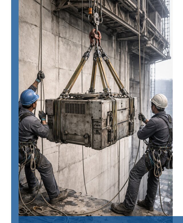 Такелажные работы на высоте, подъем и монтаж грузов в Астрахани