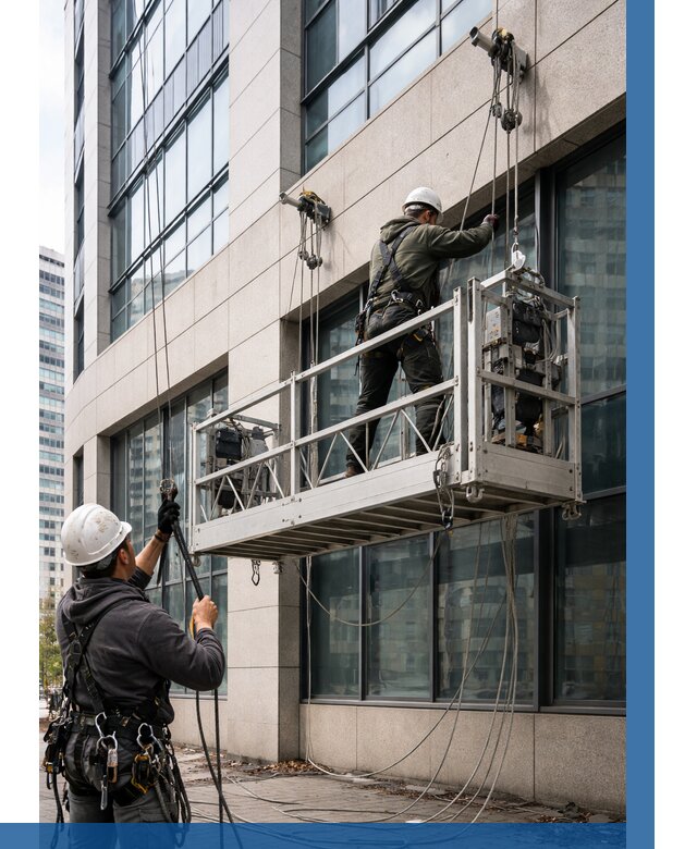 Монтаж и подъем фасадной люльки в Астрахани от 12331 р. | ВЫСОТНИК-Стр
