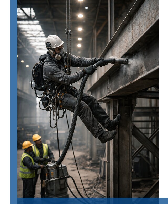 Обеспыливание конструкций в цехах промышленного производства в Астрахани