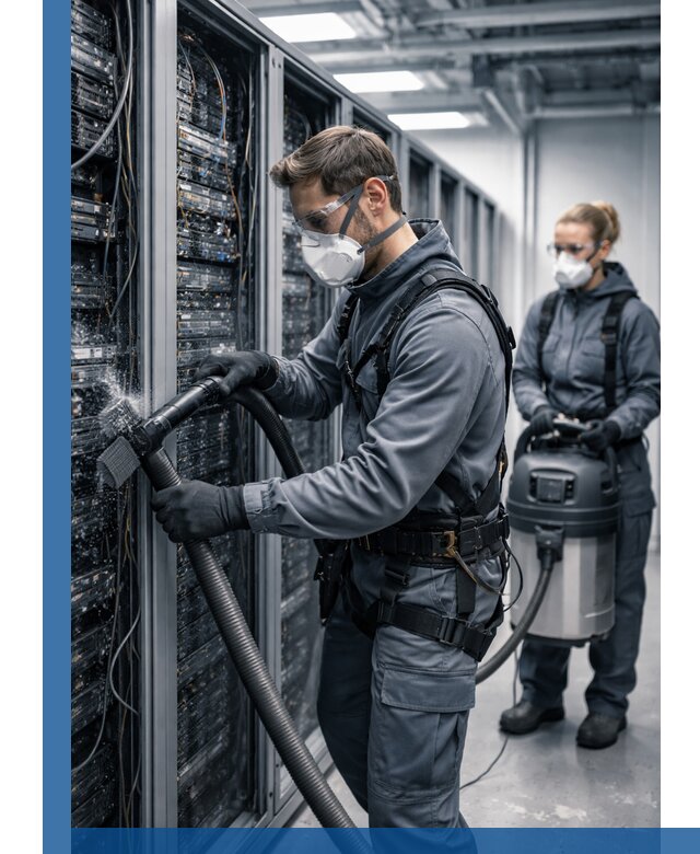 Обеспыливание серверной комнаты в Астрахани, профессиональная очистка