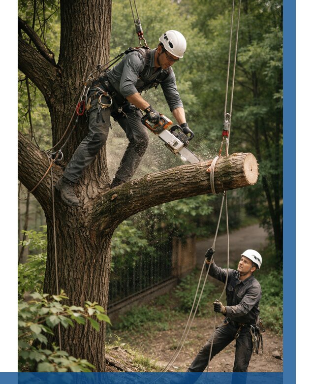 Спил деревьев альпинистами в Астрахани от 8221 р. | ВЫСОТНИК-Стр