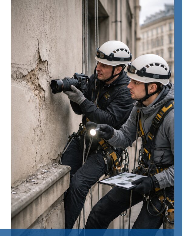 Фотофиксация дефектов фасада в Астрахани от 4624 р. | ВЫСОТНИК-Стр